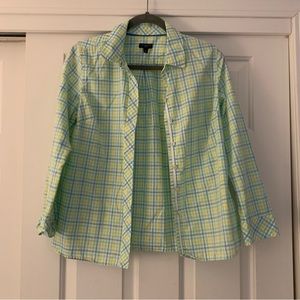 Summer Talbots Plaid Top